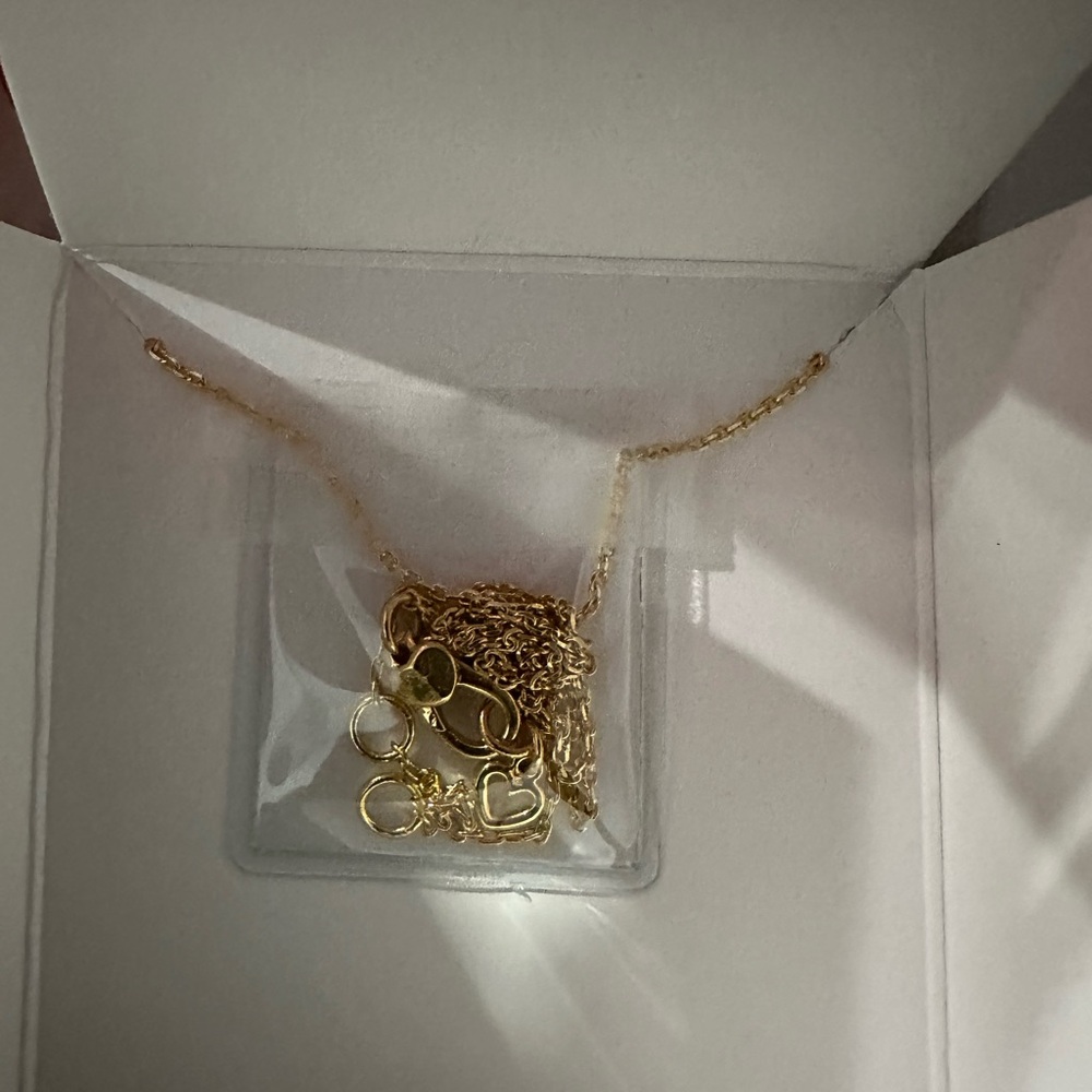 NWT kate spade My Love Pave Faux Pearl Heart Necklace and Earrings in boxes - Picture 13 of 14